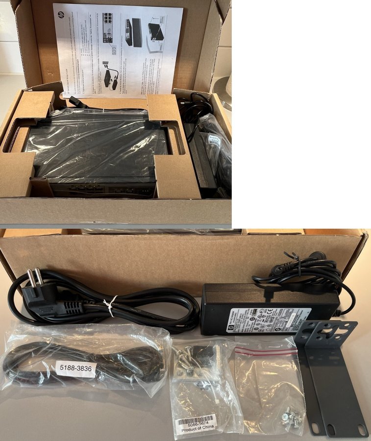 HP 2520-8-POE Switch (J9137A) - 8 x 10/100Mbit PoE-portar och 2 x Gigabitportar