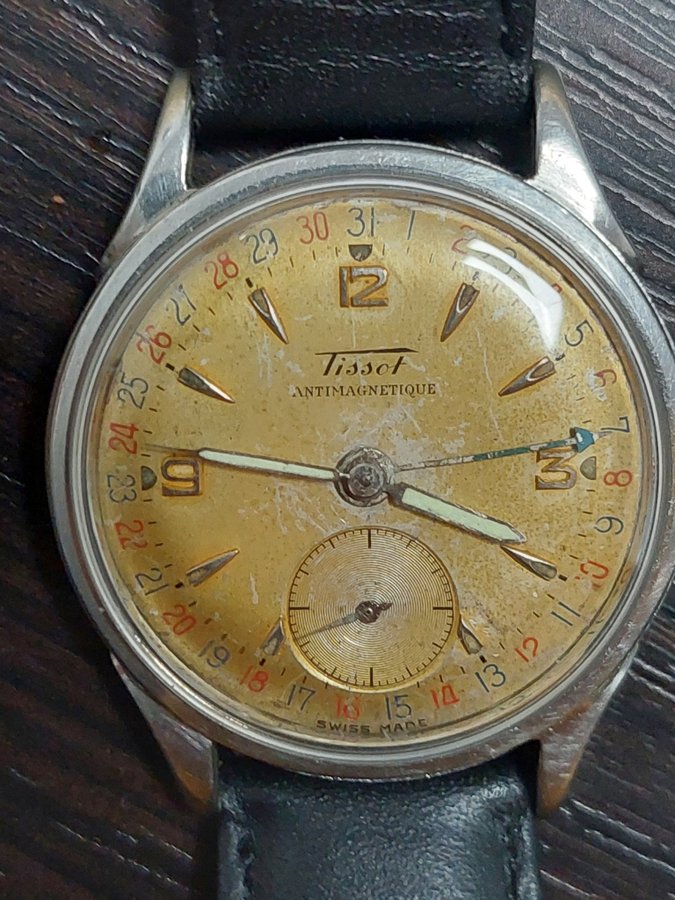 Tissot Antimagnetique pointer date