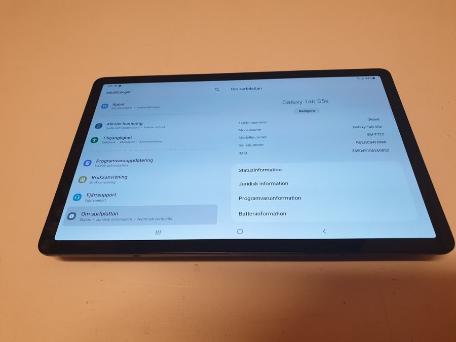 Samsung Galaxy Tab S5e 105 - 64GB - 4G