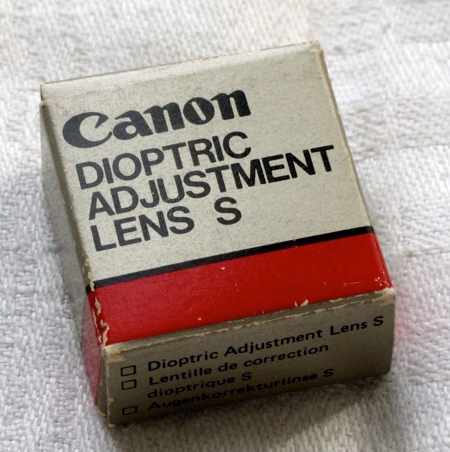 Canon korrektionslins S 0D passar AE-1 A1
