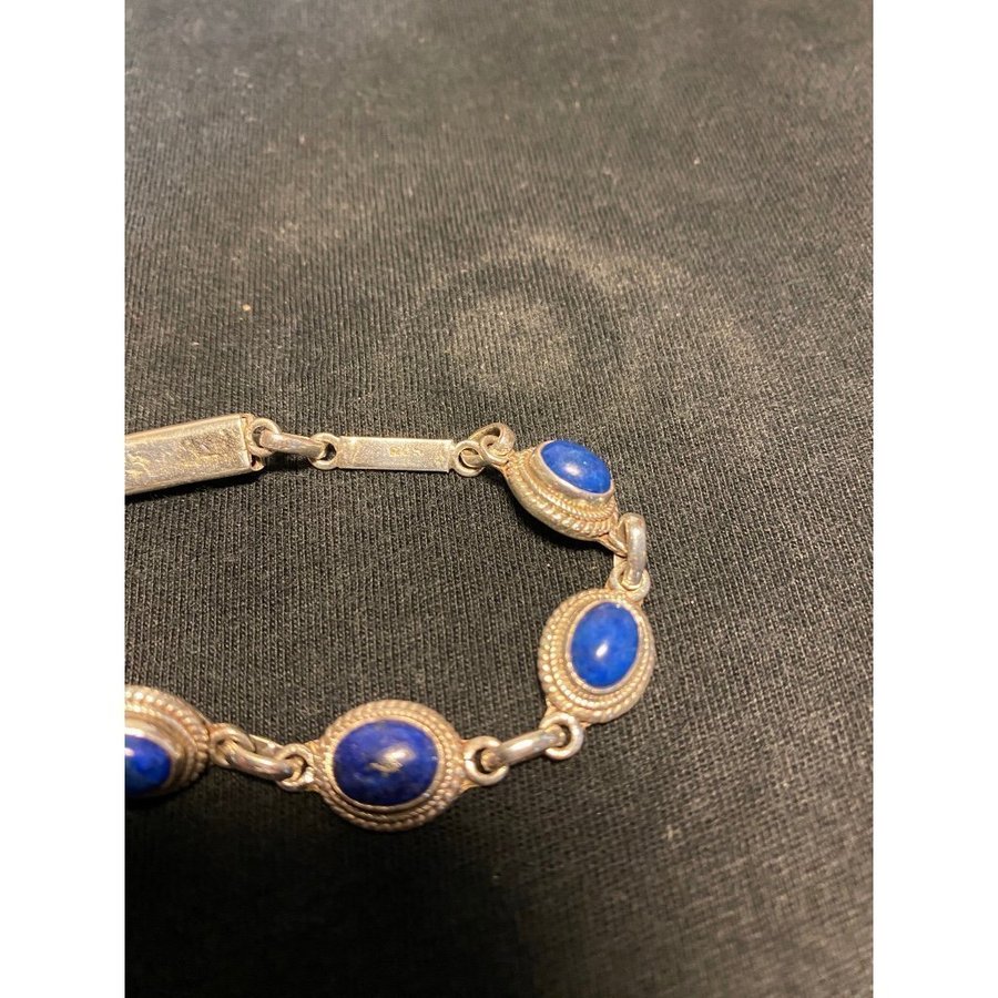 Lapis Lazuli silverarmband (925 silver)