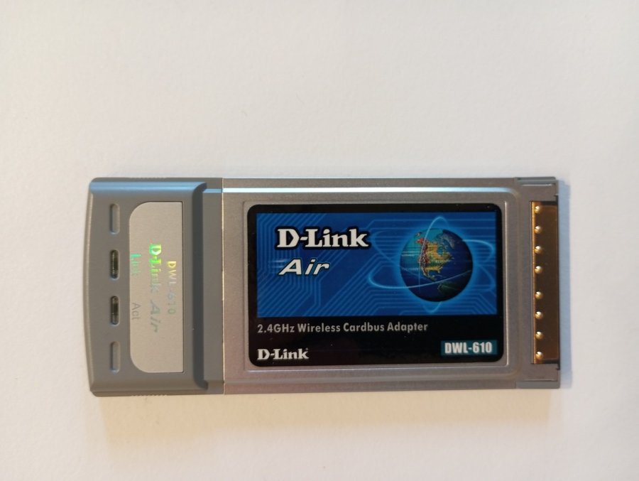 D Link Air 24 GHz Wifi Wireless Cardbus Adapter DWL 610 cardbus type II