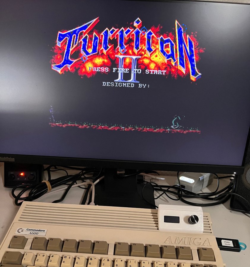 Commodore Amiga 600 A600 Recappad Riktigt fin!