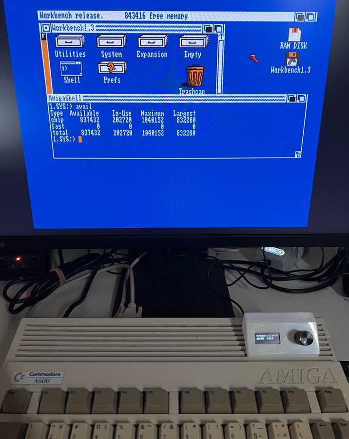 Commodore Amiga 600 A600 Recappad Riktigt fin!