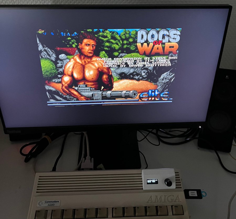 Commodore Amiga 600 A600 Recappad Riktigt fin!