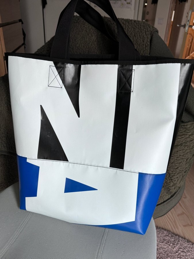 [Marni] Tote Bag Tribeca Unisex's Black/Royal/White