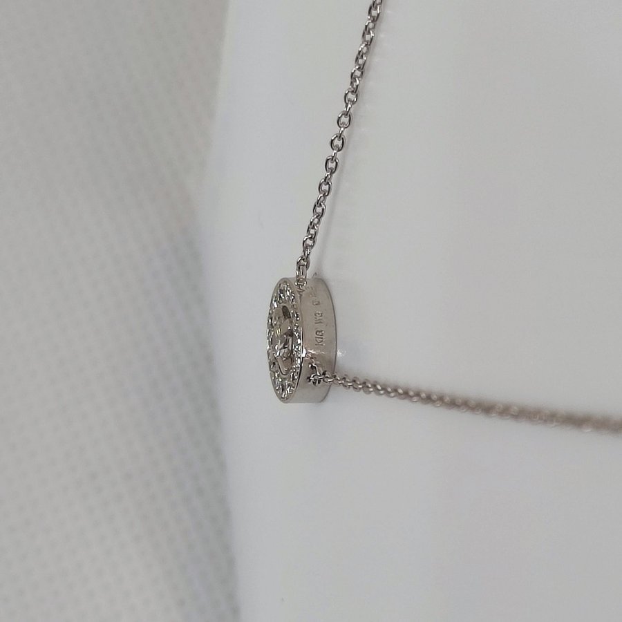 18K WG - Natural Diamonds Necklace