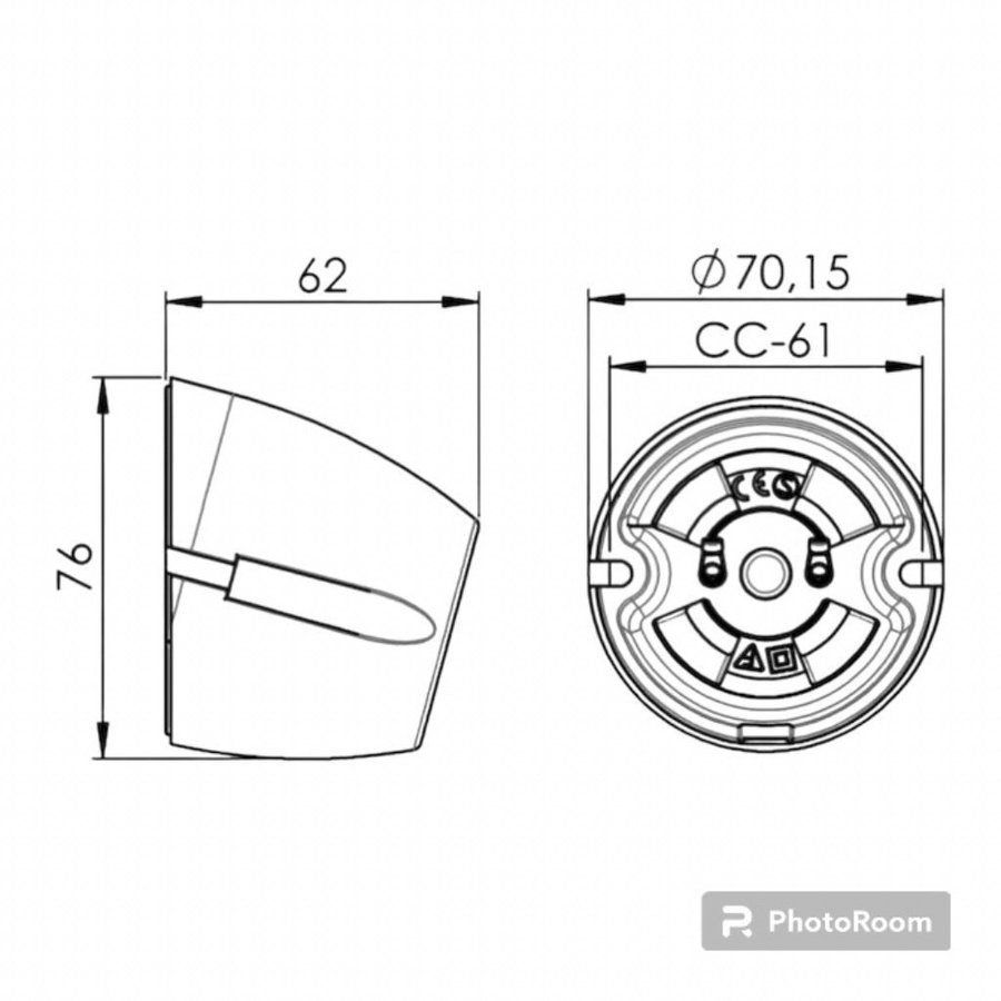 Lamphållare vit sned Ifö Electric NY VARA