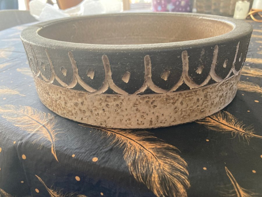 Løvemose antikt keramik fad og skål