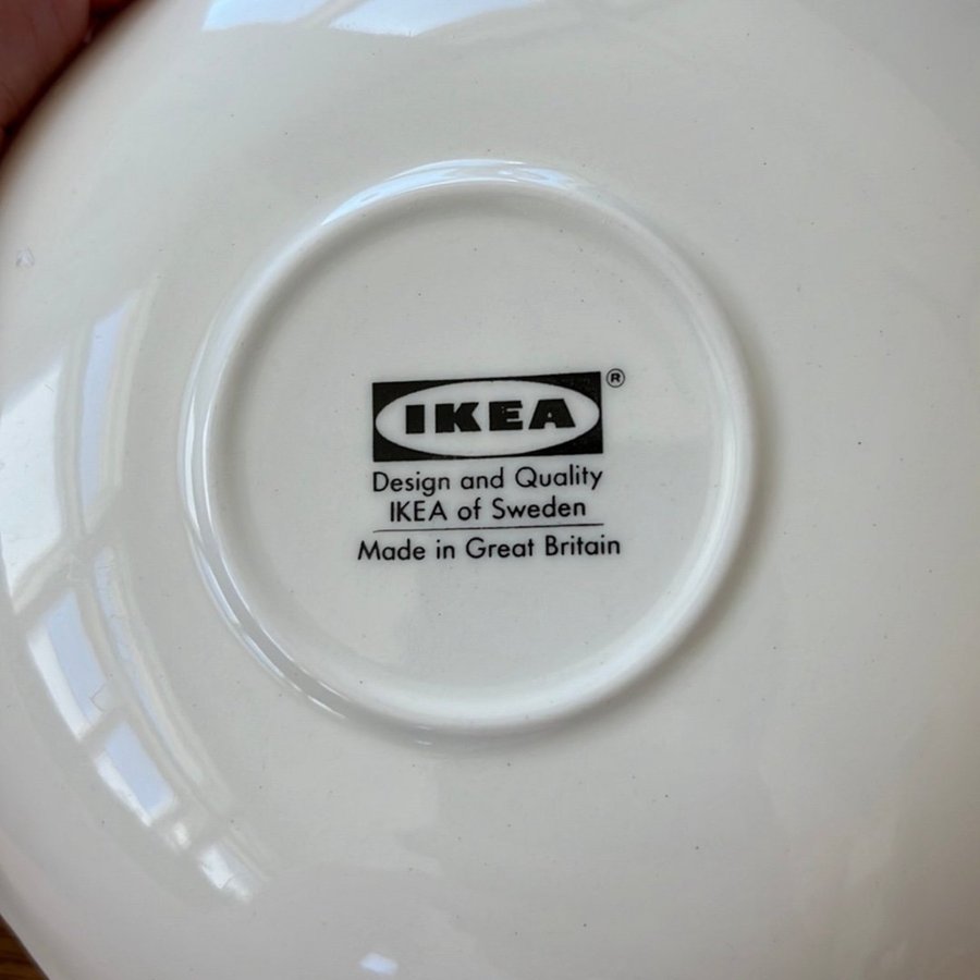 IKEA Marcella 11 delar England 1980-tal kaffekoppar kaffefat assietter