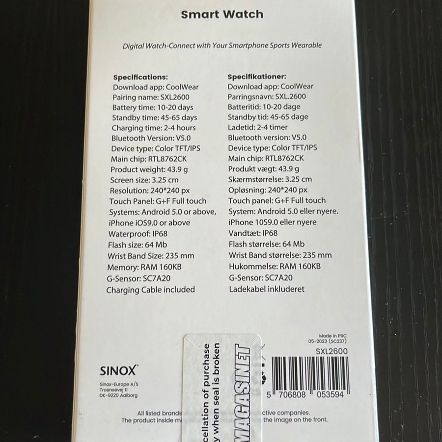 Sinox Smart Watch