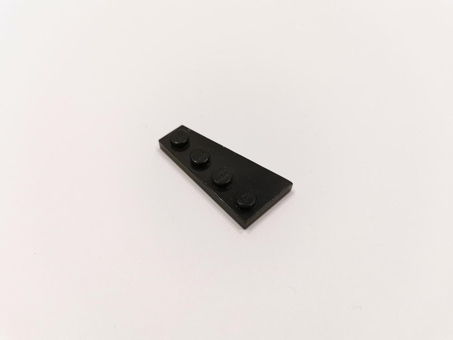 Lego - wedge - vinge - plate - höger - 4x2 - part 41769 - svart