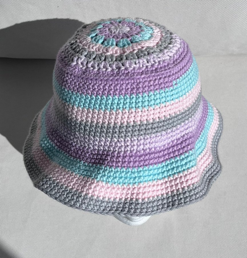 Virkad solhatt ~*~ handgjord strand hatt Bucket hat