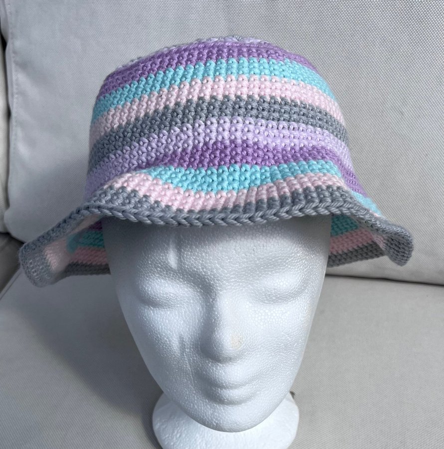 Virkad solhatt ~*~ handgjord strand hatt Bucket hat