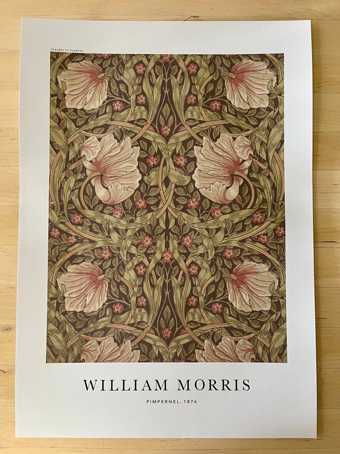 Poster A3 William Morris ”Pimpernel”