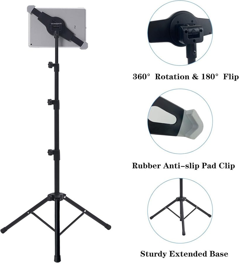 [Ny] Ställ stativ för ipad och android Surfplatta mikrofonstativ golvstativ