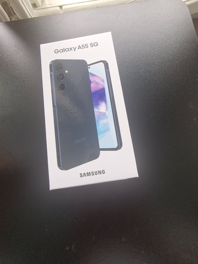 Samsung Galaxy A55 5G 128GB svart navy ej öppnad Ej låst