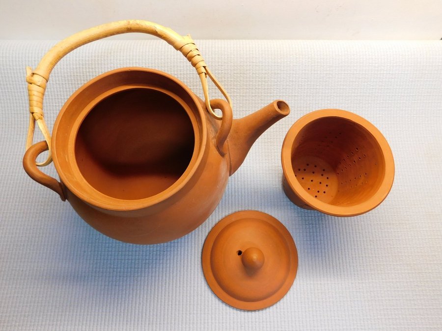 Shui Ping Äkta Clay Teapot med Sil av Keramik Äldre Variant