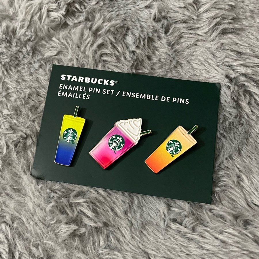 Starbucks enamel pin set