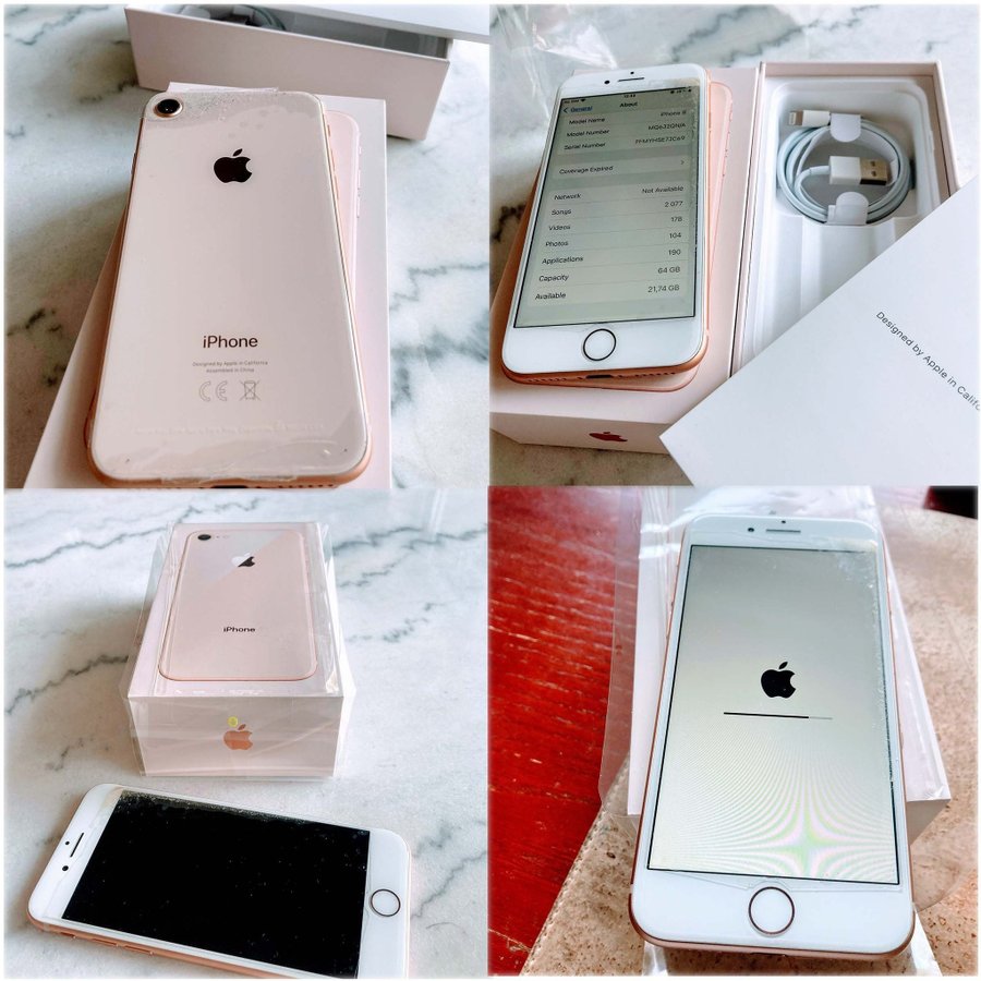 iPhone 8 Rose Gold 64 GB Battery Health 95% As good as New incl Box