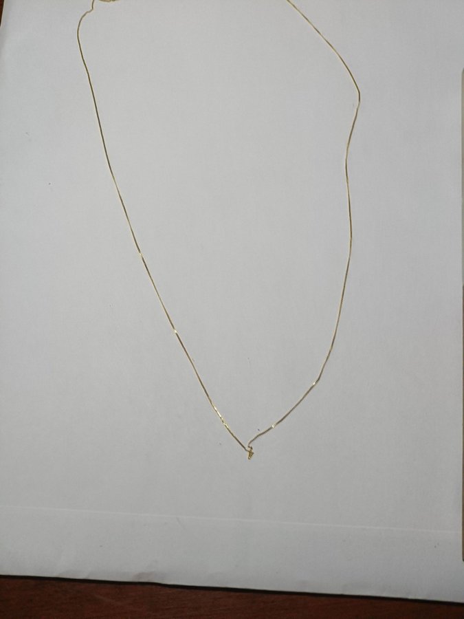 9 carat golden necklace 51 cm