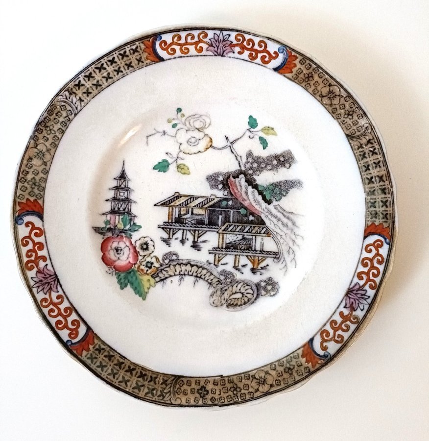 1860-talet JAPAN Antik Porslinstallrik Rörstrand Sver