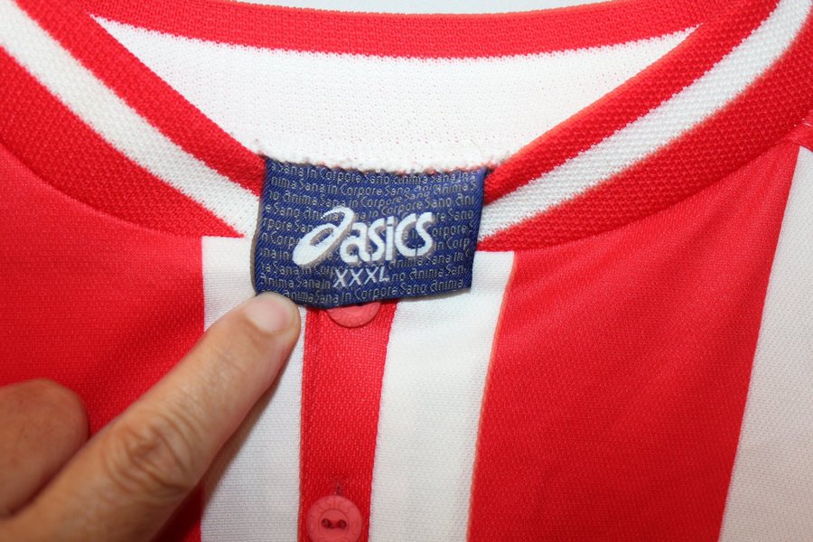 Sunderland Season 99-00 Asics rød hvid fodboldtrøje størrelse 3XL