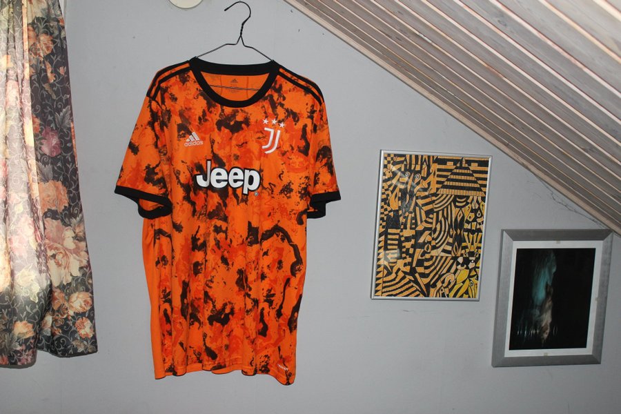 Juventus 2021/22 Third Adidas orange fodboldtrøje størrelse 2XL