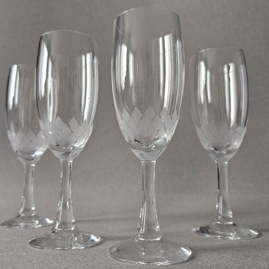 Bengt Orup Harry Johansfors 4 st champagneglas vinglas vintage