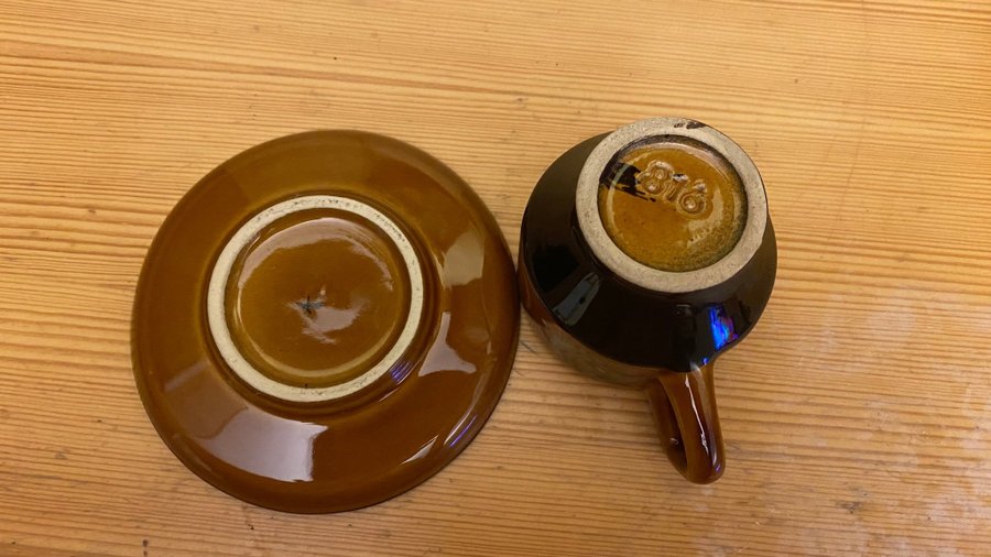 Tysk kaffe service espresso koppar 60/70 tal vintage Retro