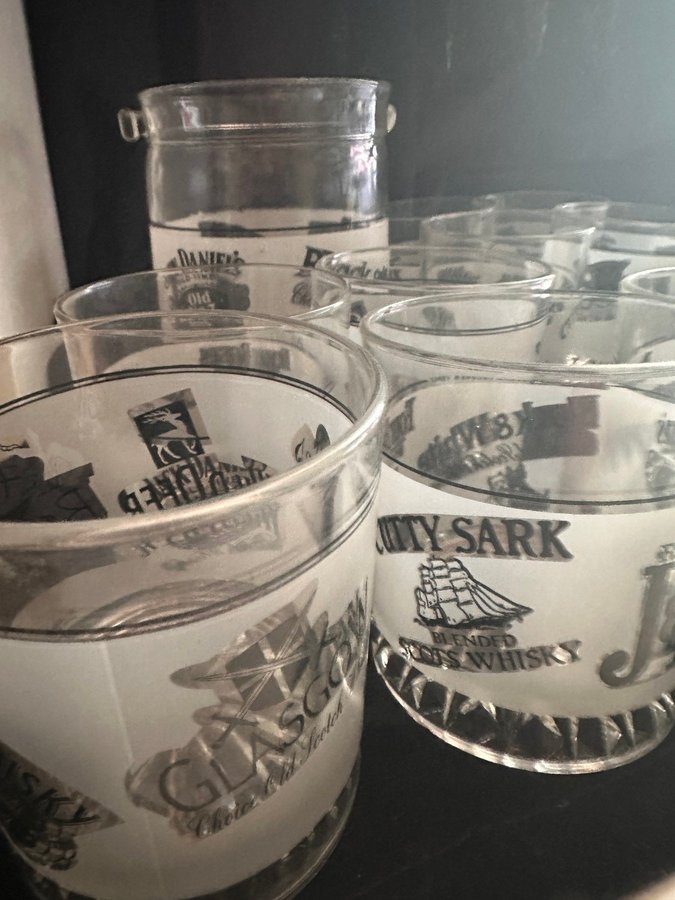 8 Whiskyglas med ishink