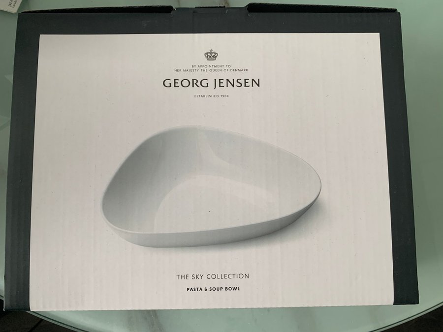 2 Stycken Helt nya Georg Jensen Sky soppskål/salladsskål 24 cm