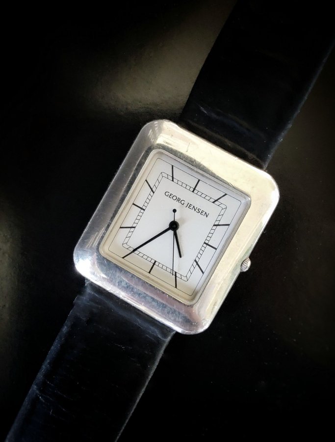 GEORG JENSEN SILVER 925 WATCH LENE MUNTHE 354 VINTAGE + ORIGINAL BOX DENMARK