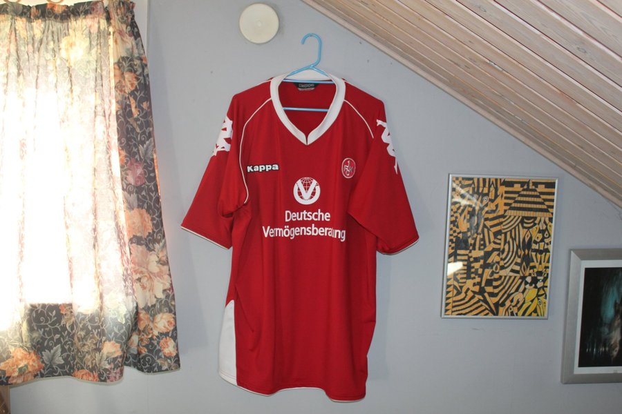 FC Kaiserslautern Season 07-08 Kappa rød fodboldtrøje 3XL