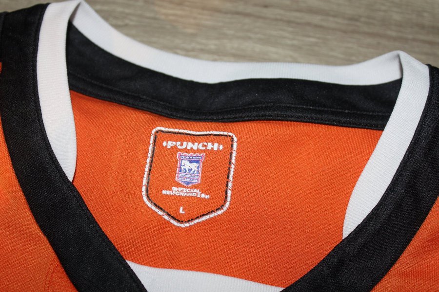 Ipswich Town Season 04-05 Punch orange fodboldtrøje størrelse L