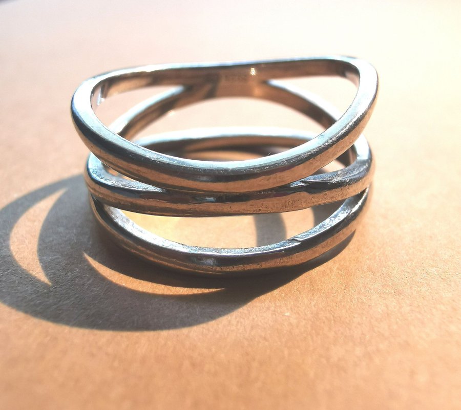 Silver ring Stämplat 17