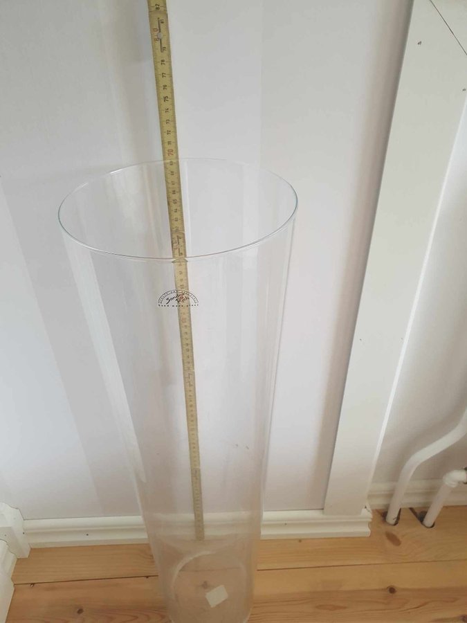 Sandra rich vas 70cm hög i glas handgjord