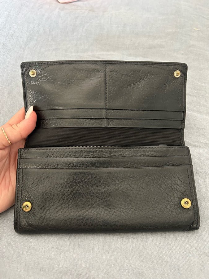 Black mulberry Daria wallet