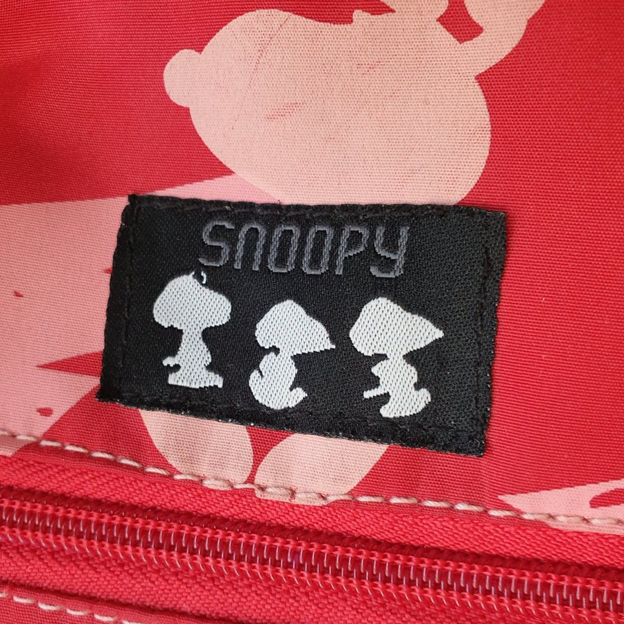 Röd och rosa axelväska / väska / tote Snoopy / Snobben