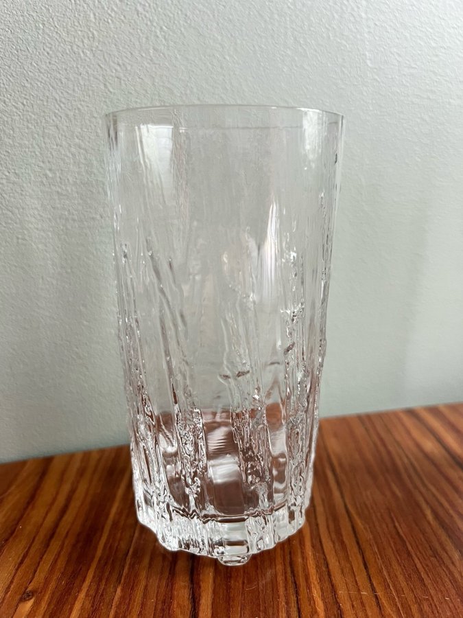 Iittala Kuura Grogglas ölglas highballglas 6 st glas Tapio Wirkkala