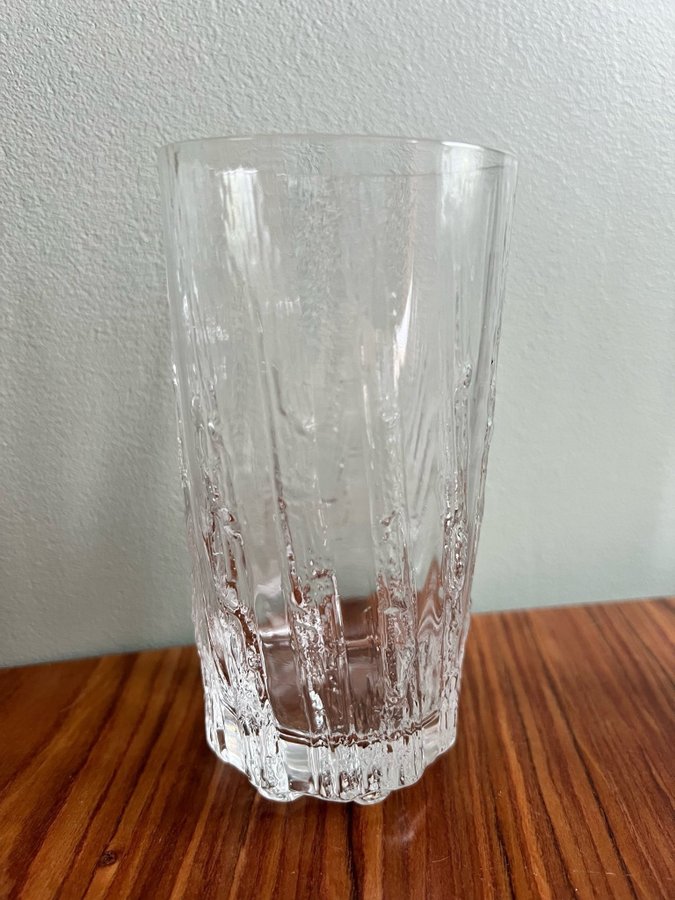 Iittala Kuura Grogglas ölglas highballglas 6 st glas Tapio Wirkkala