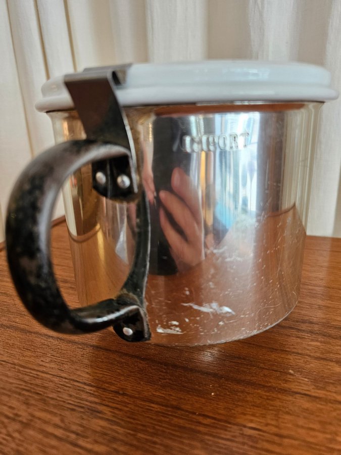 Äldre retro Melitta snabbfilterhållare nr 103 porslin / aluminium 8 -15 koppar