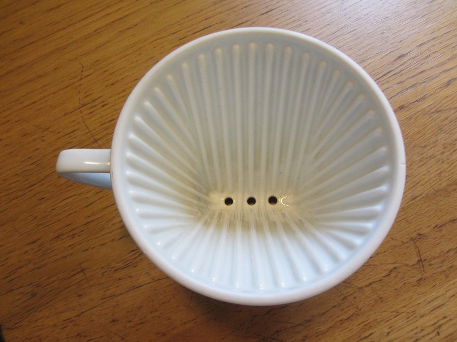 Retro Melitta 102 Porslin Vit Kaffefilterhållare Filterhållare Kaffefilter