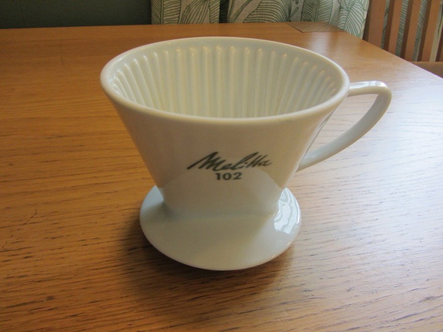 Retro Melitta 102 Porslin Vit Kaffefilterhållare Filterhållare Kaffefilter