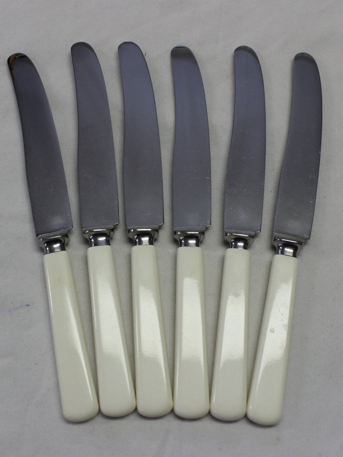 6 Matkniv Matknivar Kniv Knivar 23 cm Helle i Rostfritt m Handtag i Plast Norge