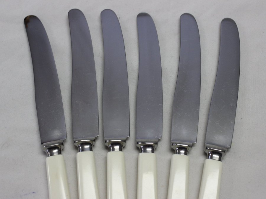 6 Matkniv Matknivar Kniv Knivar 23 cm Helle i Rostfritt m Handtag i Plast Norge