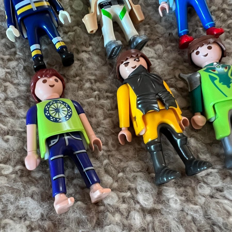 Diverse Playmobil gubbar/figurer • Lek Retro Plast Leksaker Figurer