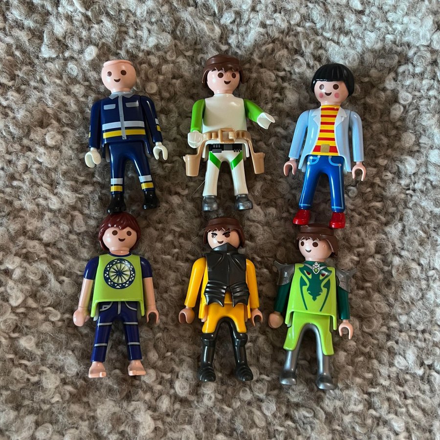 Diverse Playmobil gubbar/figurer • Lek Retro Plast Leksaker Figurer