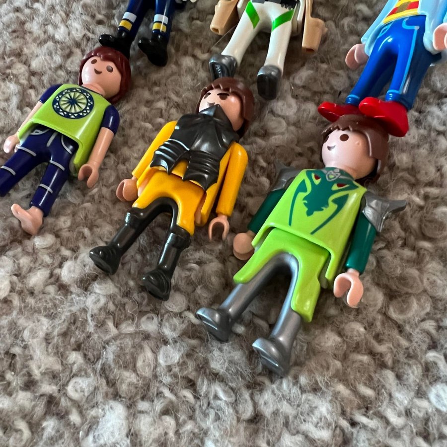 Diverse Playmobil gubbar/figurer • Lek Retro Plast Leksaker Figurer