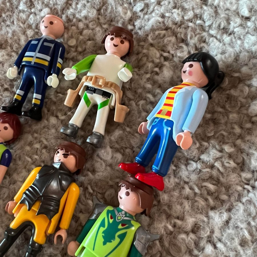 Diverse Playmobil gubbar/figurer • Lek Retro Plast Leksaker Figurer